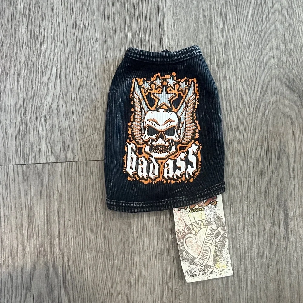 Bad Ass Dog Sweater - Black and Orange